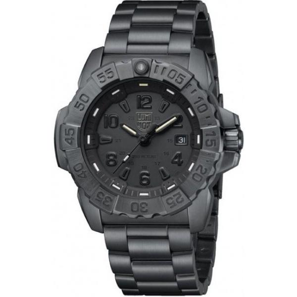 luminox navy seal steel edelstahl schwarz blackout