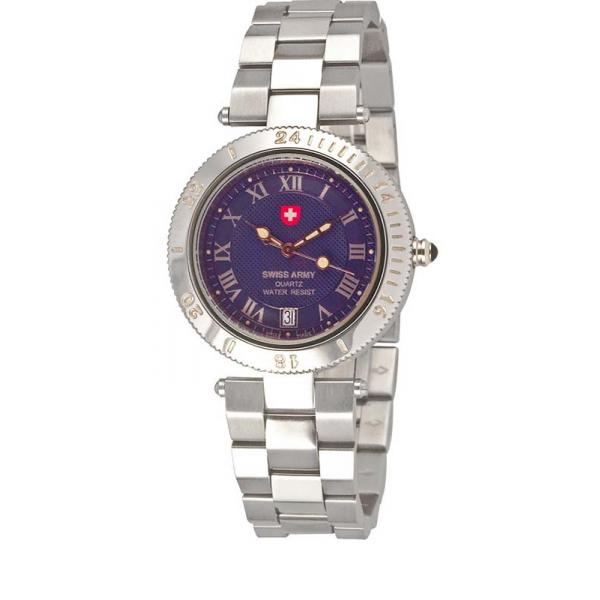 swiss army brigadier lady quartzuhr blau