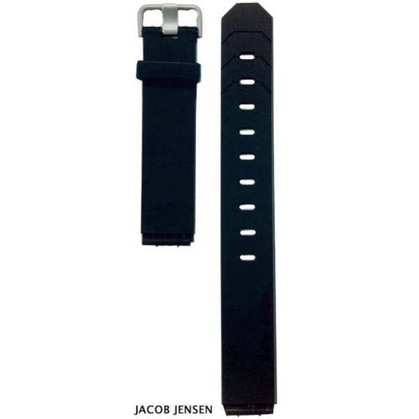 uhrenband jacob jensen kautschuk schwarz 17mm