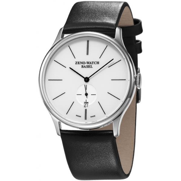 zeno watch basel bauhaus quartuhr weiss