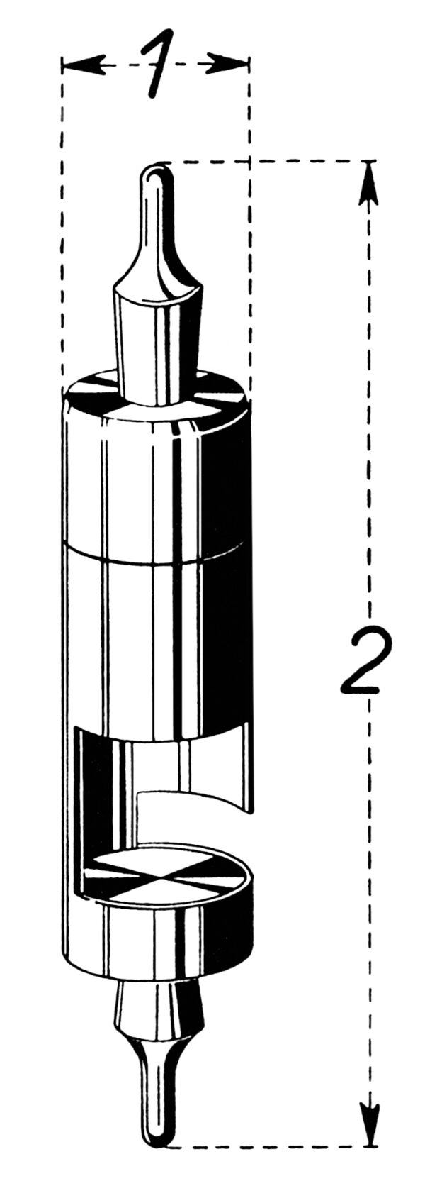 Cylinder Ø 104 Höhe 600 - 1/100mm