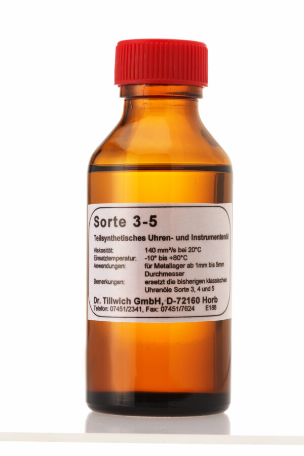 Uhrenöl Sorte 3-5  100 ml Dr. Tillwich