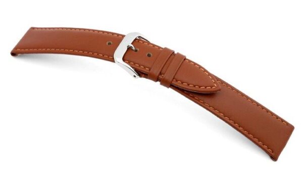 Lederband Arezzo 24mm cognac, glatt