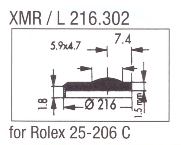 Glas XMR/L 216.302 Mineral