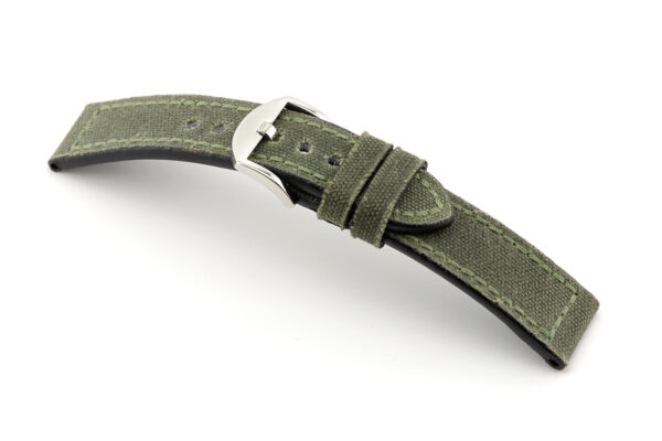 Lederband Mansfield 24 mm natogrün