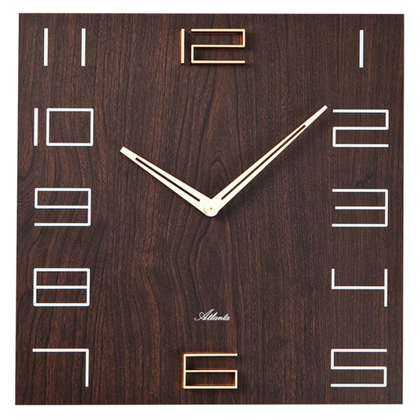 Atlanta 4472/20 braun Wanduhr MDF-Gehäuse