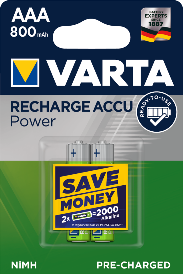 Varta AAA/ Micro Batterie Akku Power Recharge