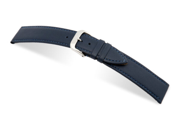 Lederband Arezzo 26mm ozeanblau, glatt