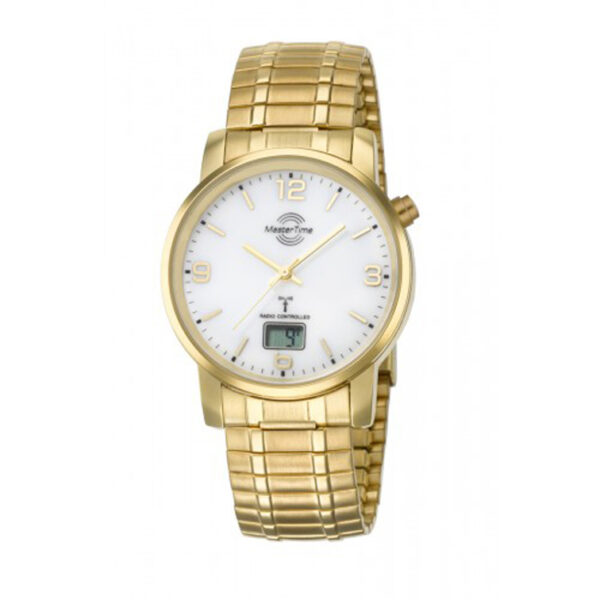 Master Time Herren-Funkuhr Basic, gold - MTGA-10312-12M