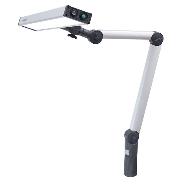 Arbeitsplatzleuchte UNILED II UHRMACHER 19 Watt - mit verkürztem Arm speziell für kurze Tische