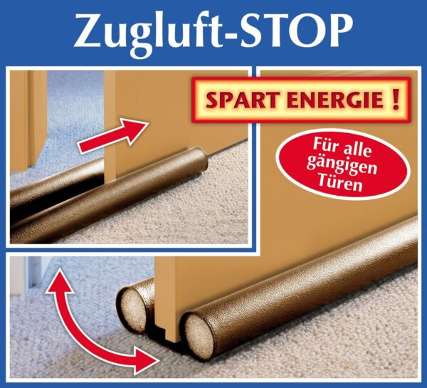 Zugluft-Stop für alle gängigen Türen, braun