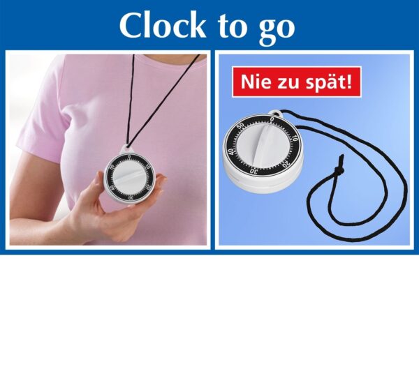 Clock to go - der Küchentimer zum Mitnehmen - immer dabei und nicht zu überhören