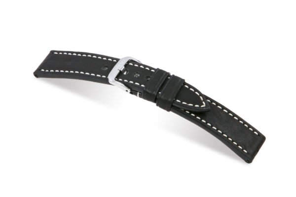 Lederband Tucson 24 mm schwarz