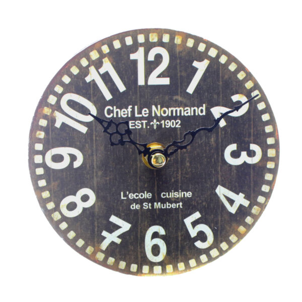 Tischuhr Vintage Optik Chef Le Normand