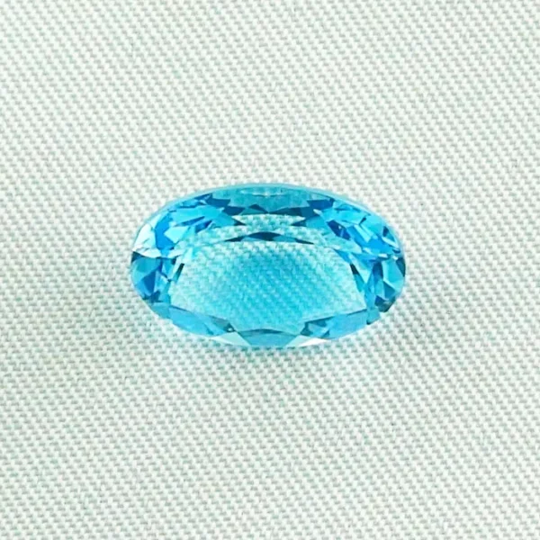 5,80 ct Blautopas Swiss Blue Oval Cut Edelstein Schmuckstein