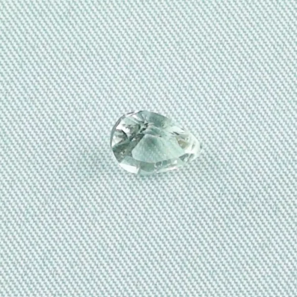 1,58 ct Weißtopas Tropfenschliff Edelstein Weißtopaz Schmuckstein