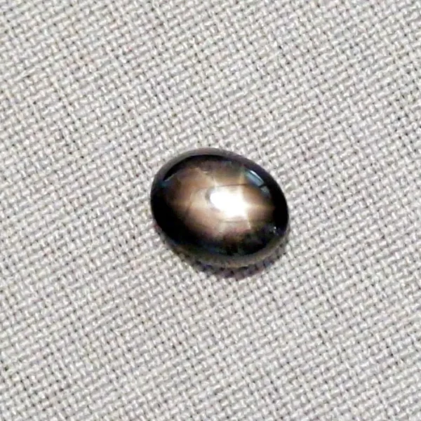 6,32 ct schwarzer Sternsaphir Edelstein Cabochon-Schliff