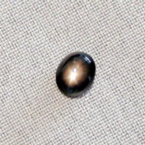 4,61 ct schwarzer Sternsaphir Edelstein Cabochon-Schliff