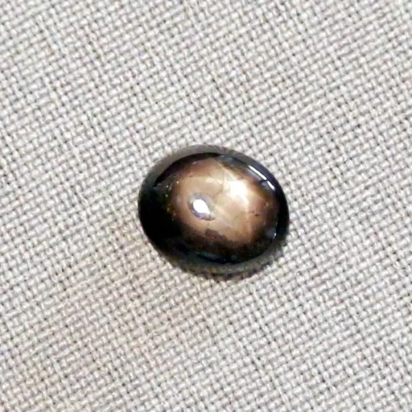 6,52 ct schwarzer Sternsaphir Edelstein Cabochon-Schliff