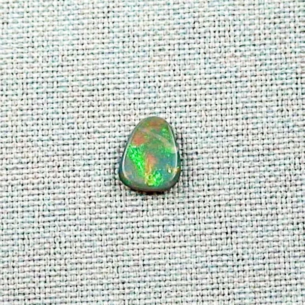 Lightning Ridge 1,16 ct Semi Black Opal Grüner Multicolor Vollopal