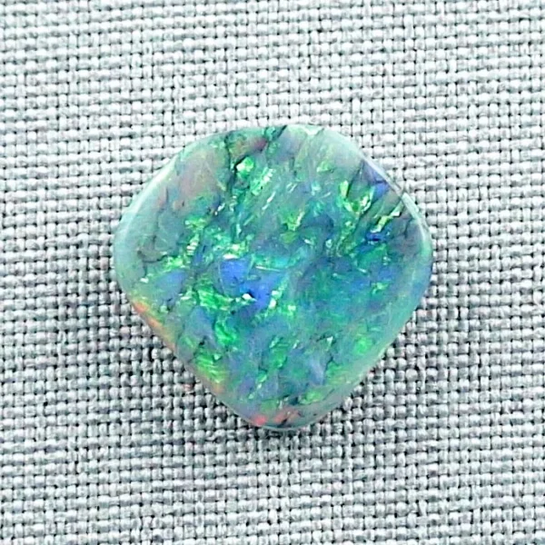 10,28 ct Black Crystal Picture Opal Multicolor Grüner Lightning Ridge Vollopal