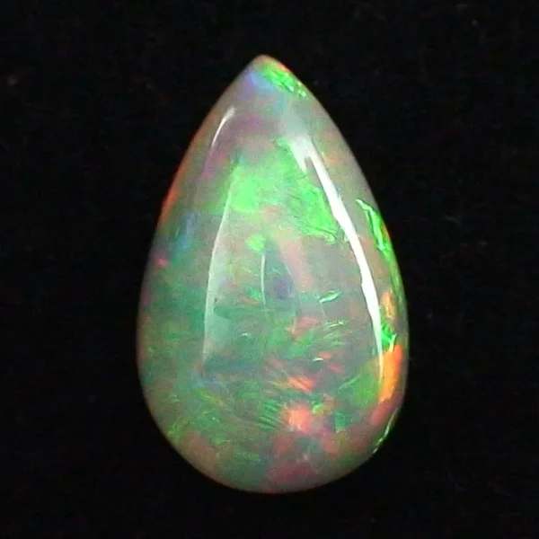 9,81  ct Welo Opal Multicolor - Doppelseitig - Milchopal für Opal Schmuck - Tropfen Schliff