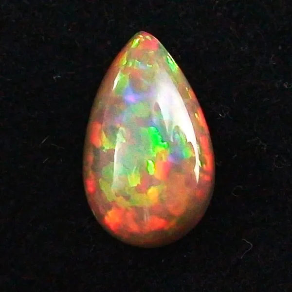 5,45  ct Welo Opal spektakuläres Multicolor - Milchopal für Opal Schmuck - Tropfen Schliff