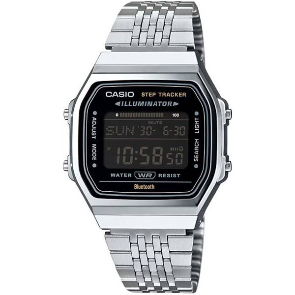 casio vintage lcd vintage iconic connect schwarz