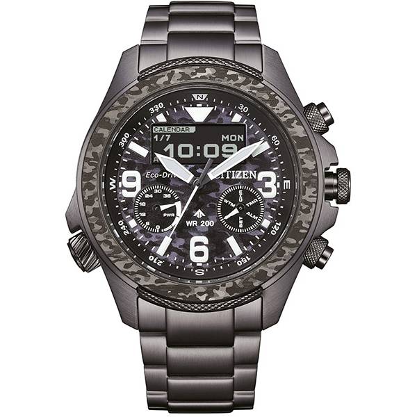 citizen combination promaster digianalog solar schwarz