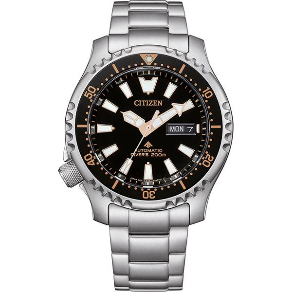 citizen promaster diver automatik fugu taucheruhr schwarz gold