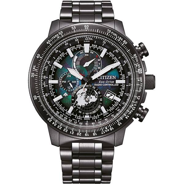 citizen promaster geo trecker eco drive solar funkuhr schwarz