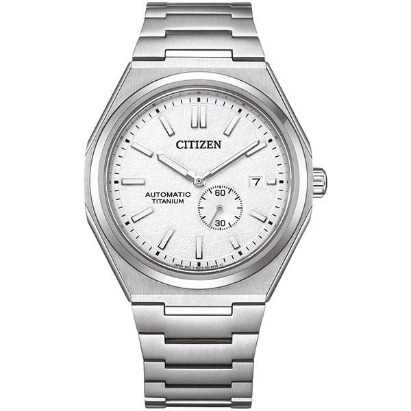 citizen zenshin small second automatik titanuhr silver