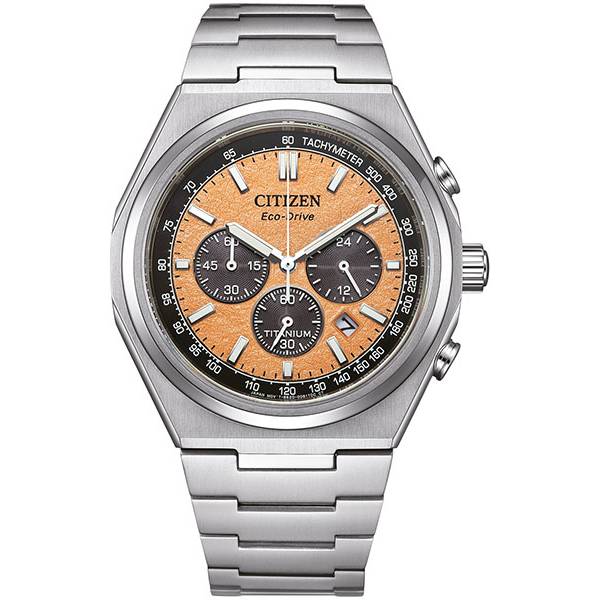 citizen zenshin solar chronograph titan kupfer