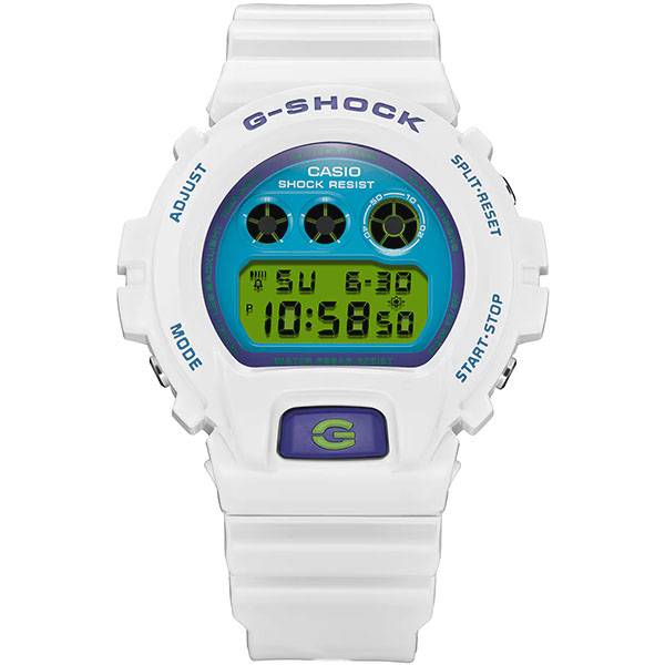 g shock classic digitaluhr limited crazy colors weiss