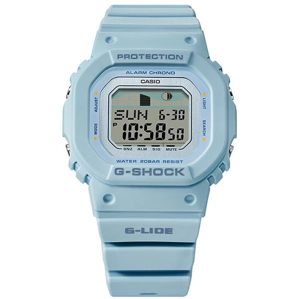 g shock digitaluhr classic lcd medium hellblau