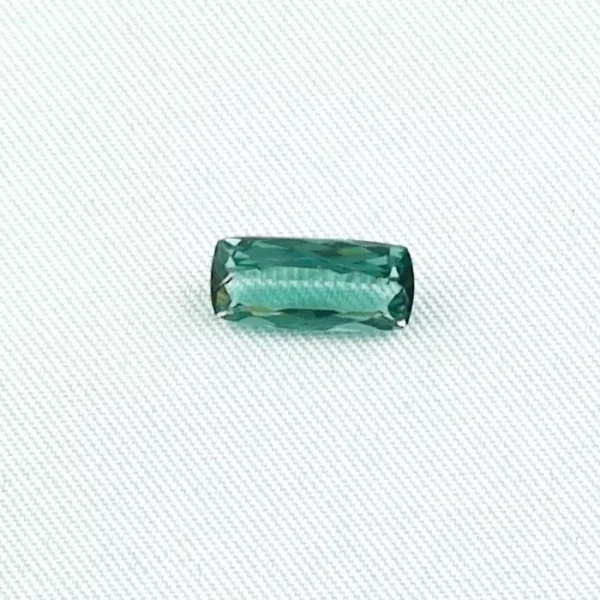 1,69 ct Turmalin Blau Grüner Indigolith Kissenschliff Edelstein