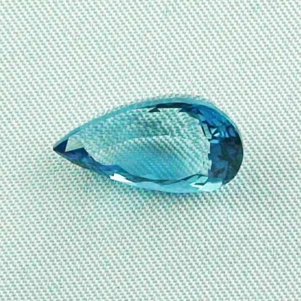 9,08 ct Blautopas Tropfenschliff Edelstein Schmuckstein