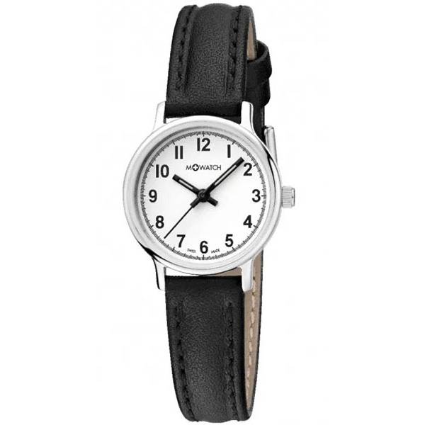 m watch timeless 25 schweizer quartzuhr stahl