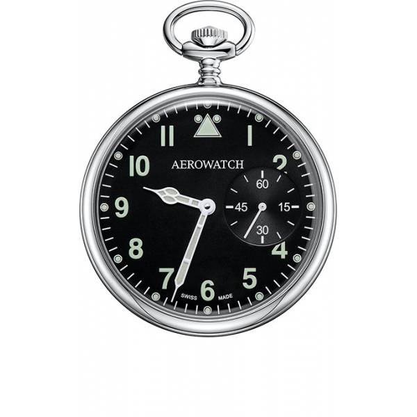 taschenuhr handaufzug aerowatch pilot lepine