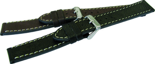 Lederbänder 10er-Karte Kalb extra weich 18-22mm schwarz, dunkelbraun