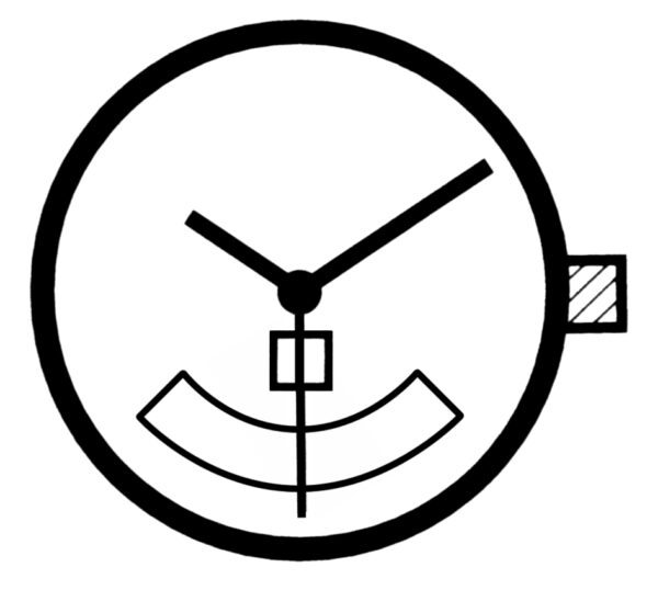 Kleinuhrwerk Quarz Ronda 515 24D SC, D6, 24 HS