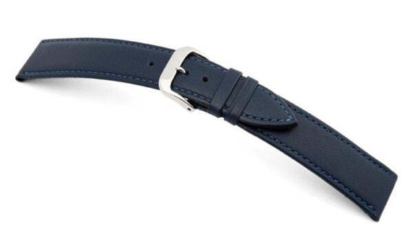 Lederband Arezzo 19mm ozeanblau, glatt