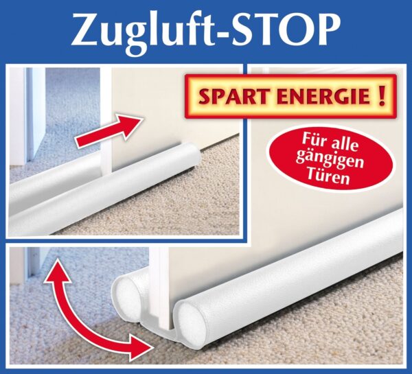 Zugluft-Stop für alle gängigen Türen, weiß