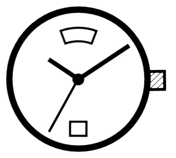 Kleinuhrwerk Quarz Ronda 515, Std.-H 1,75 SC, D6, Tag 12