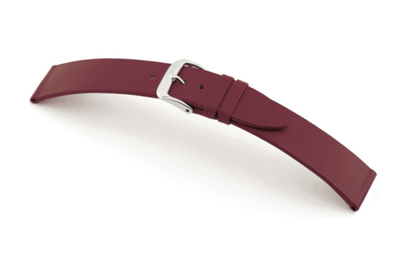 SELVA Lederband zum einfachen Wechseln 24mm bordeaux ohne Naht - MADE IN GERMANY