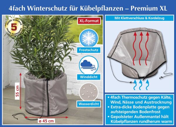 Thermo Pflanztopf-Sack 45x50cm