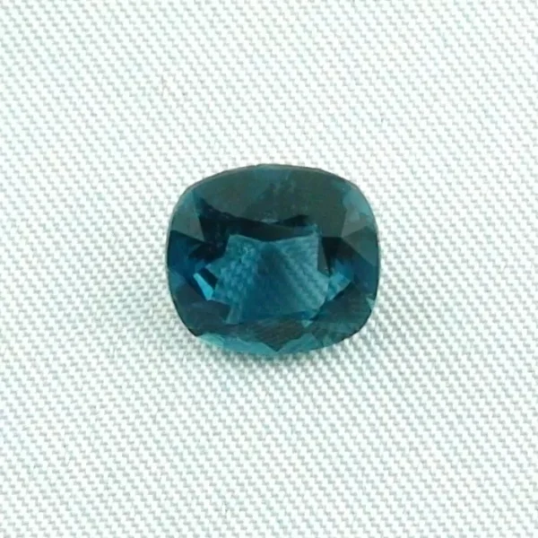 2,98 ct Turmalin Kissenschliff Blau Grüner Indigolith Schmuckstein Edelstein