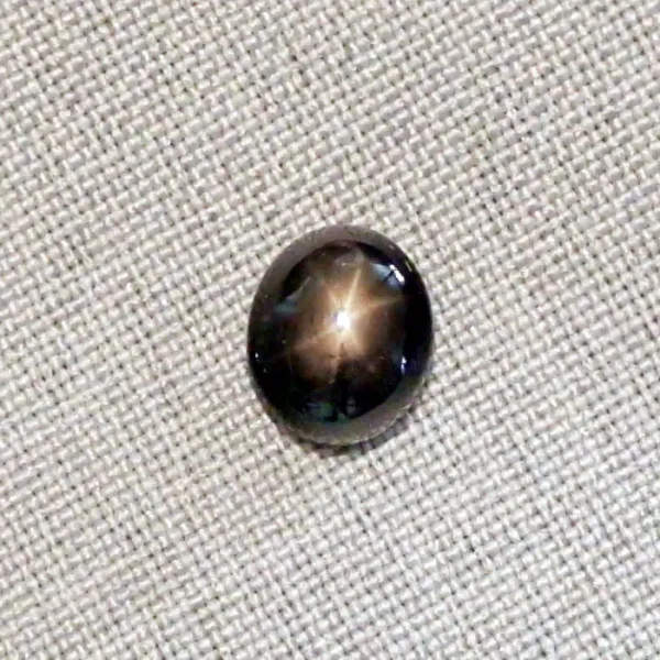 6,30 ct schwarzer Sternsaphir Edelstein Cabochon-Schliff