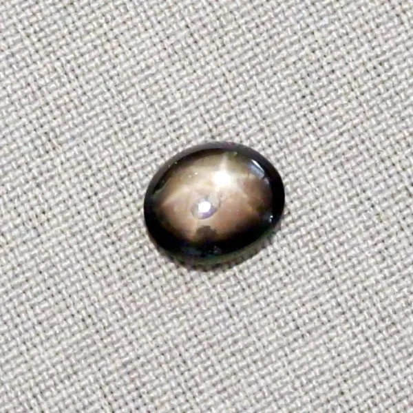 5,03 ct schwarzer Sternsaphir Edelstein Cabochon-Schliff