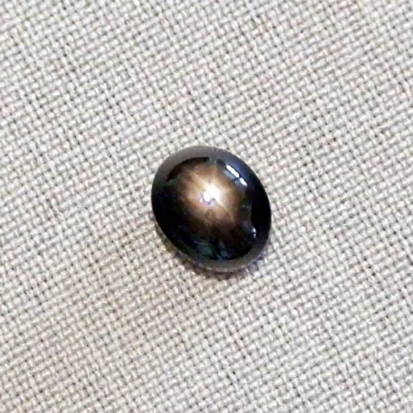 6,03 ct schwarzer Sternsaphir Edelstein Cabochon-Schliff